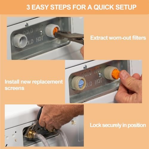 4 PCS AGM73269501 Washer Water Filter Screen for Slow Fill Repair - Image 6