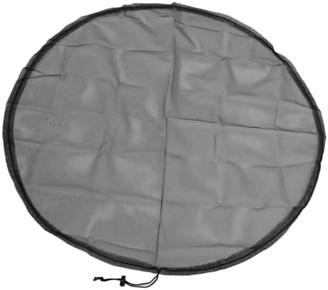 2 Pieces 37 Inch Rain Covers, Black Polyester Mesh Screen with Lamb for Water Collection Tanks, Protective Filter Net - Image 6