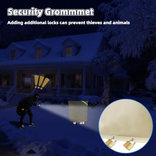 Joramoy Outdoor Backflow Preventer Pipe Insulation Cover 24" W x 24" H - Image 5
