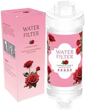 Shower Head Filter Vitamin C Shower Aromatherapy Replacement Cartridge Bathroom Accessories for Hard Water Filter Remove Chlorine Fluoride Heavy Metals Improves Skin Condition Protects Hair Rose by Unknown