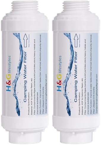 H&G lifestyles Garden Hose Filter for Hard Water,Calcium Inhibitor 2 Packs by HGLifestyles