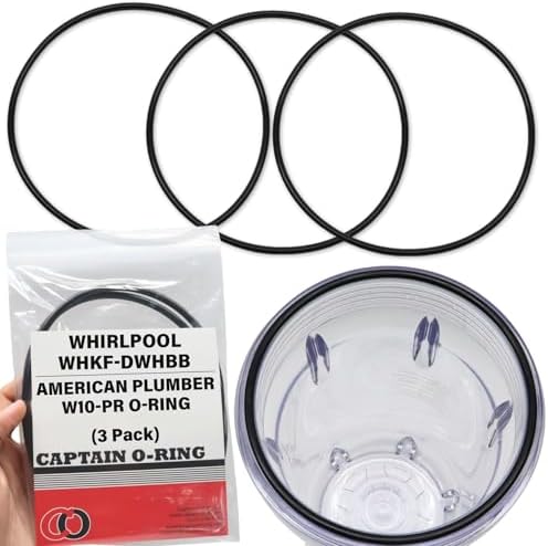 Captain O-Ring - Replacement O-Rings for Whirlpool WHKF-DWHBB (WHKF-C9) & American Plumber W10-PR (W10-OR) (3 Pack) by CaptainO-Ring