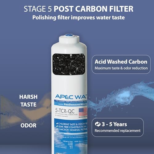 APEC FILTER-MAX90 US Made 90 GPD Complete Replacement Filter Set for Ultimate Series Reverse Osmosis Water Filter System (for Standard 1/4" Output System) - Image 6