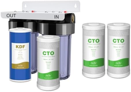 SimPure DB10C-2KDF 2-Stage Water Filters with Extra CTO Carbon Replacement Filter Cartridges by SimPure_Water