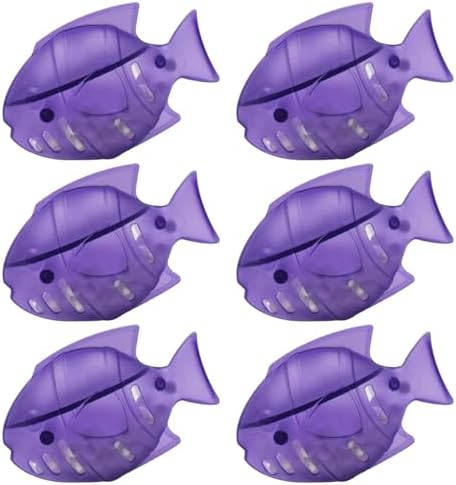 Humidfier Cleaner Fish for Humidifier & Fish Tank, 6 Pack, Purple by HIHEPA