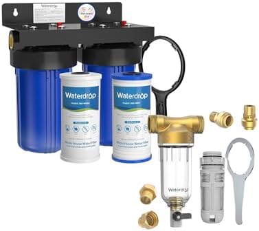 Waterdrop WHF21-PG 2-Stage Whole House Water Filter System, with RPFK Spin Down Sediment Filter, Bundle - Image 4