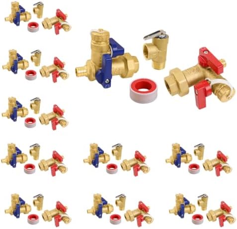 10 Sets Niikappu Tankless Water Heater Valve Kit, 3/4" FIPxPEX(Tool053-10) by Unknown