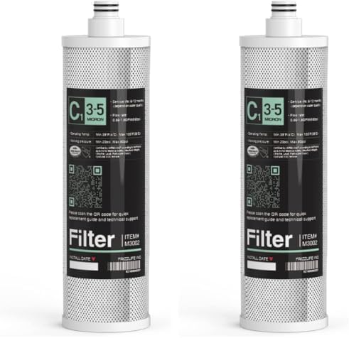 Frizzlife M3002 Replacement Filter Cartridge (C1) - Carbon Block Filter Cartridge - 2nd Stage For SK99, SP99, SK99 NEW and SP99 NEW Water Filter System (Pack of 2) by FRIZZLIFE