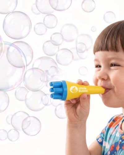 Uncle Bubble Mini Bubble Blower - Bubbles Toy for Toddlers & Kids - Image 2