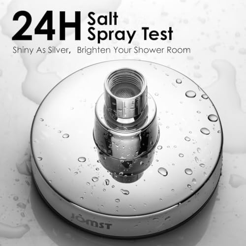 High Pressure Shower Head with 3 Spray Modes, Water Saving Chrome Showerhead, Self-Cleaning Nozzles, Universal G1/2" Tool-Free Installation - Compatible with SA-001 - Image 6