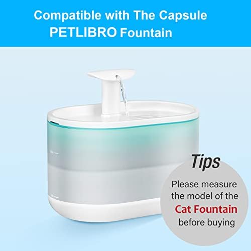 16 Packs Replacement Cat Water Fountain Filters Compatible with PETLIBRO Capsule Pet Water Fountain: PLWF002,71oz/2.1L Ultra Quiet-BPA-Free, Two Flow Modes Pet Dispenser - Image 5