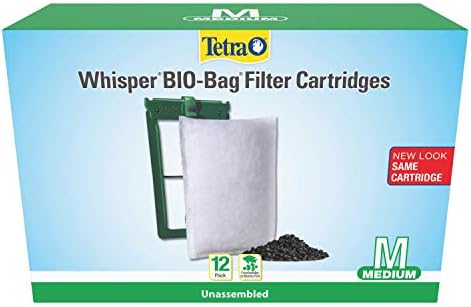Tetra Whisper Bio-Bag Medium Filter Cartridges for Aquariums, 12 Count by Tetra