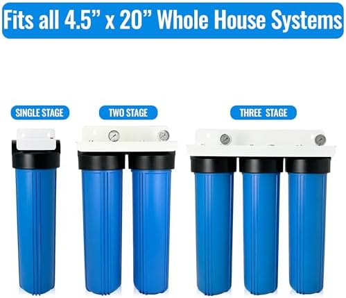 RF-20AS Whole House Water Filter Cartridge - High Capacity 20" x 4.5" 10 Micron Anti-Scale Water Filter - Polyphosphate Descaler Water Filter - Inhibit Corrosion on Iron, Copper, Lead Pipes - Image 4