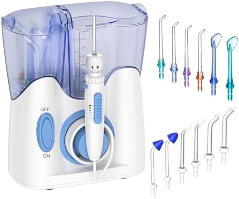 H2ofloss Countertop Water Flosser for Teeth, Oral Irrigator for Family Care by SpecializinginOralCareforover10Years
