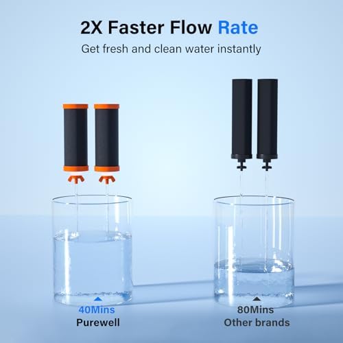 Purewell 4-Stage Gravity Water Filter Replacement, Fluoride Reduction - Image 6