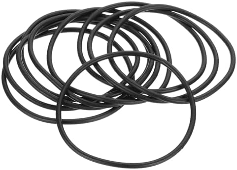 PATIKIL Silicone Sealing Rings 75x68.8x3.1mm Black 10Pcs by PATIKIL