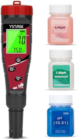 YINMIK Pool Chlorine pH Meter Digital Salt pH Tester for Salt Water Pool by YINMIKWaterTester