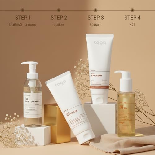 TAGA ATO Cream 250ml | Vegan Hypoallergenic Moisturizing Cream for Sensitive & Dry Skin | Gentle Hydrating Cream for Face & Body | Fragrance-Free, Non-Sticky Daily Moisturizer for the Whole Family - Image 7
