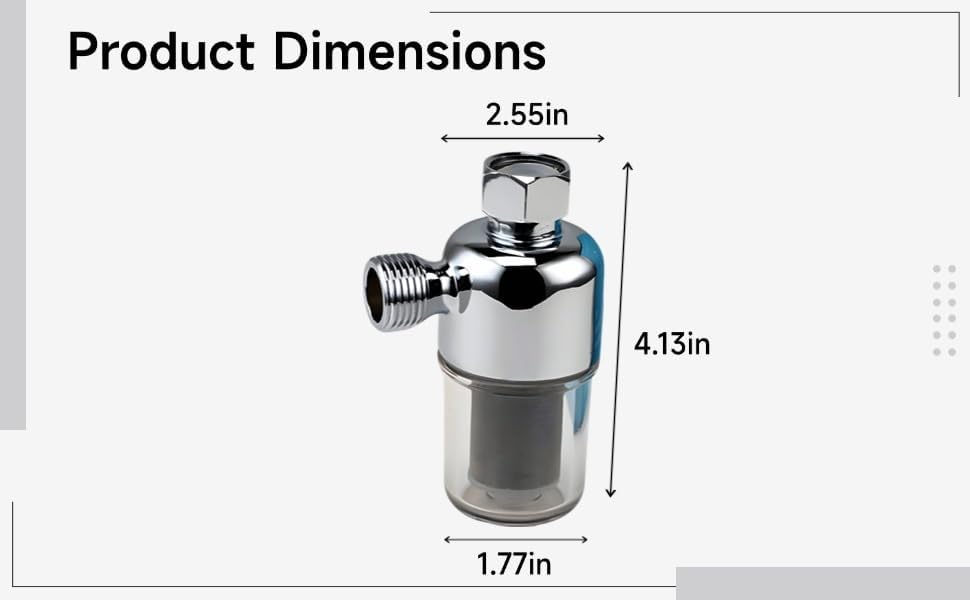 Water Heater Pre-Filter, W21 Activity Copper Head Washing Machine Sediment Strainer, G1/2 Threaded 40-Micrometer Screen with 304 Stainless Steel Mesh, Extend Appliance Life, Clear Housing - Image 3