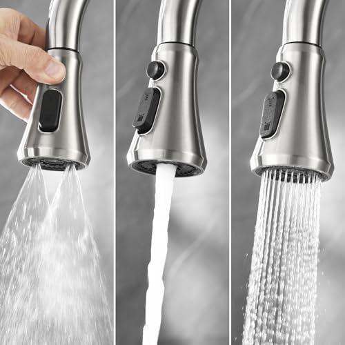 Kitchen Faucet Head Replacement, 3-Function Spray Nozzle - Image 3