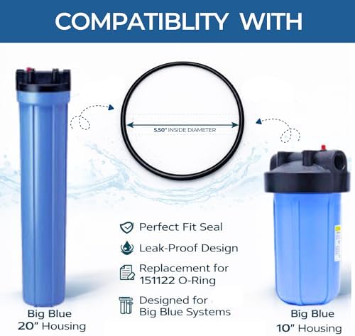 Replacement 151122 O-Ring (3 Pack) Made Specifically for Pentair Pentek Big Blue Water Filter Filters OEM Size ORing NSF 61 Buna-N Rubber - Image 5