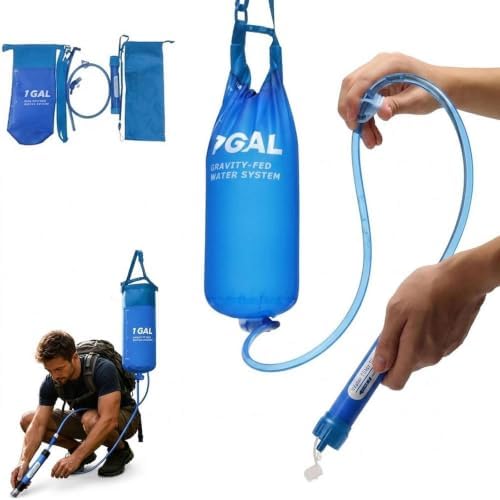 Survival Kit, 1 Gallon Guard Survival Water Filter, Camping Water Purifier by PandaXun