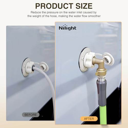 Nilight 90 Degree Hose Elbow, 3/4" Brass Water Connector for RV Camper - Image 3