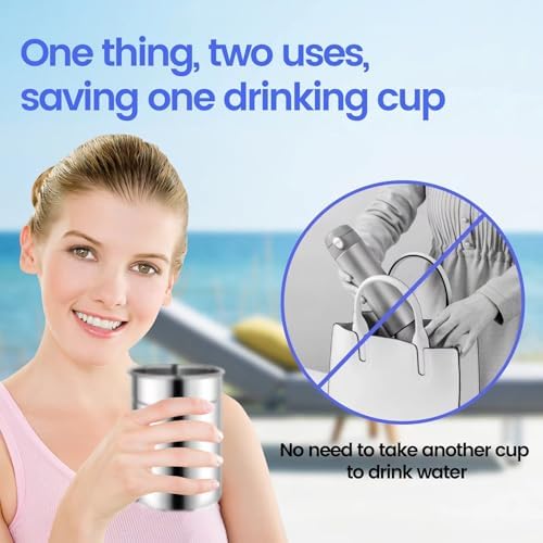 NSF/ANSI 42&372 Standard 1L (1000 ML) Portable Stainless Steel Gravity-Fed Water Filter Gravity Sport Bottle with Carbon Filter, for Travel, Camping, Backpacking and Emergency Preparedness - Image 7