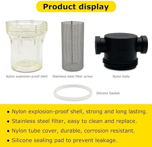 3/4" Female NPT in-Line Strainer with 40 mesh Stainless Steel Filter Screen (Pack of 2) - Image 4