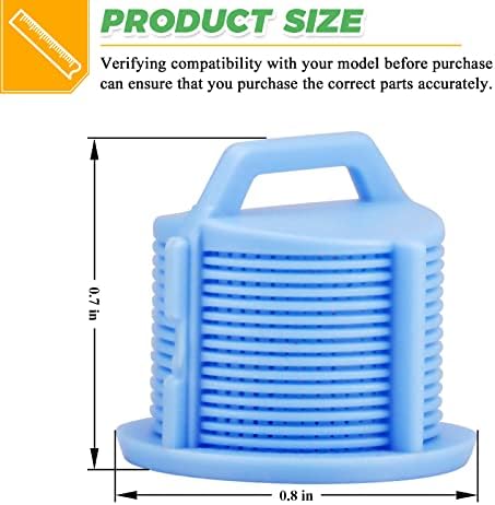 4Pack AGM73269501 Washing Machine Water Filter Screen for LG Kenmore Whirlpool Washer Hose Inline Filter - Replaces 1810261 AP5202486 PS3618281 EAP3618281-4pcs Washer Water Inlet Valve Filter Screens - Image 5