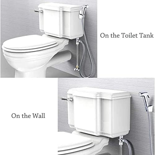 LikeHome Bidet Sprayer for Toilet,Handheld Bidet Rinse Spray Head Hand Toilet Attachment Sprayer Chrome（Without T-Adapter） - Image 4
