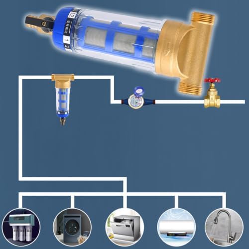 Spin Down Water Filter – Brass Pre Filter with Stainless Steel Mesh Sedimen - Image 4