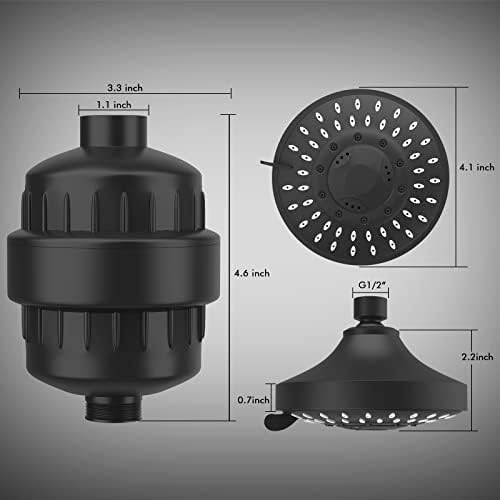 FEELSO Shower Head with Shower Filter, Filtered Shower Head for Hard Water - Image 5