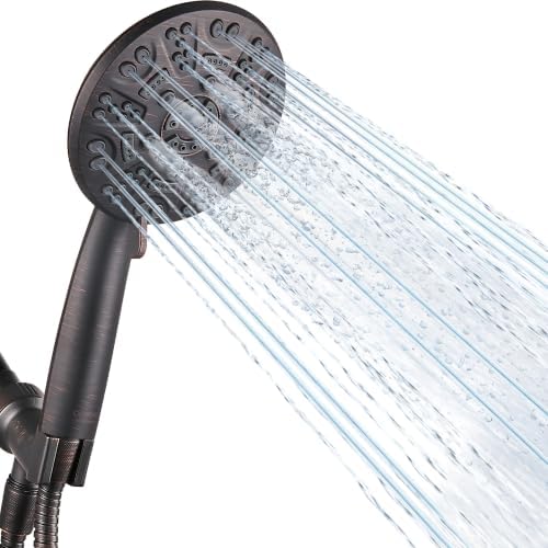Cobbe 8-Setting Handheld Shower Head, Water-Saving Design, ORB by Cobbe