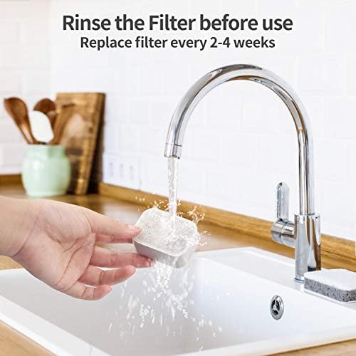 Ceramic Cat Water Fountain Replacement Filters, 16 Pack Pet Fountain Replacement Filters and 4 Pack Foam for Tritone/Fiumi Drinking Fountain - Image 3