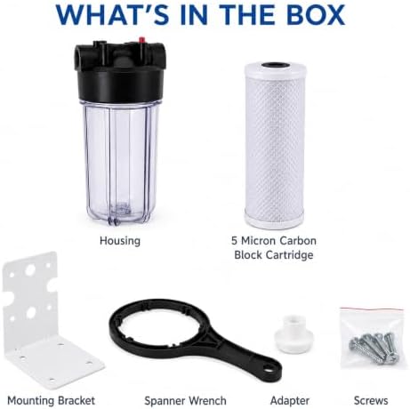 CFS Big Blue Filter Housing Kit, 10 x 4.5 in, 1 in NPT, Carbon Block - Image 2