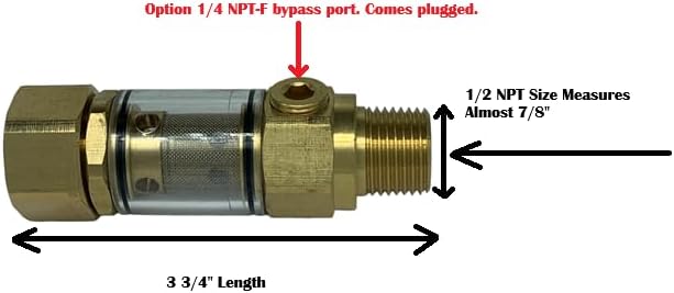 Pressure Washer, Washing Machine, Clear Hose Water Filter 3/4 GH X 1/2 NPT - Image 2