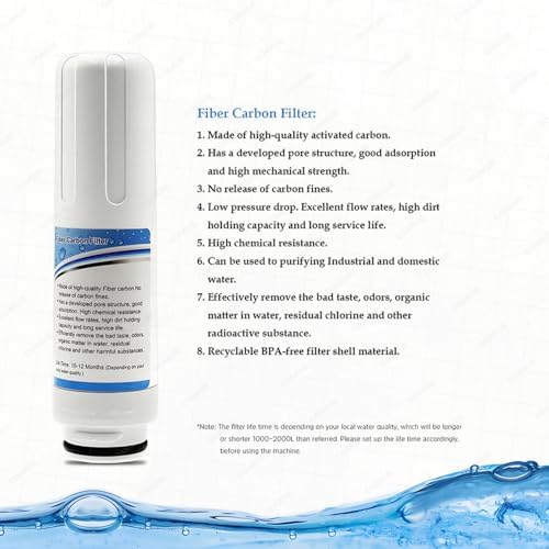Alkaline Water Ionizer Machine Replacement Filter, 8000L Per Filter, Home Water Purifier Compatible Filter Cartridge - Image 5