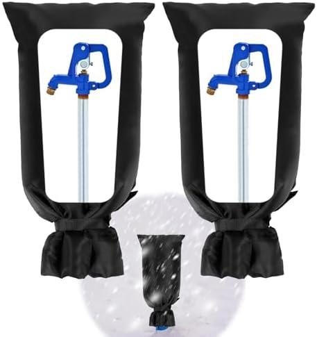 28'' x 15'' Large Faucet Covers for Winter, 2 Pcs Outdoor Hydrant Covers Freeze Protection, Waterproof Faucet Sock for Spigot Garden Lawn Yard Farm Bibb Pipe by Aulock