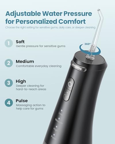 Onlyone Water Flosser with Adjustable Water Pressure for Daily Oral Care - Image 3