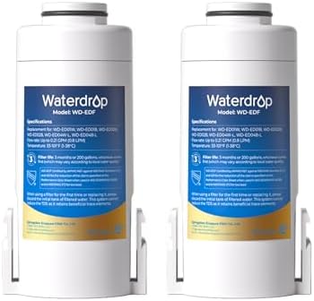 Waterdrop EDF Water Filter Replacement for Waterdrop ED01/ED02/ED04, 2 Pack by Waterdrop