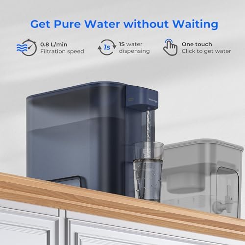 Waterdrop ED04B-L Mega Electric Water Filter Dispenser, Large 27-Cup, Blue - Image 5