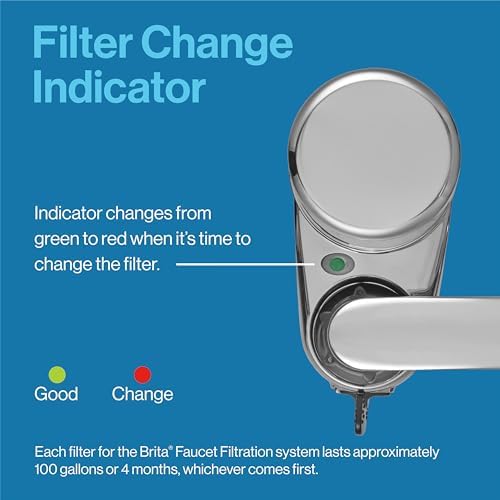 Brita Elite Replacement Faucet Water Filter, Chrome, 2 Count - Image 5