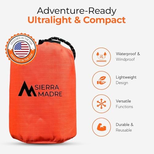 Sierra Madre Survival Bundle – Pure Water Straw with Emergency Mylar Sleeping Bag – Ultralight, Portable Gear for Camping, Hiking & Emergency Preparedness - Image 6