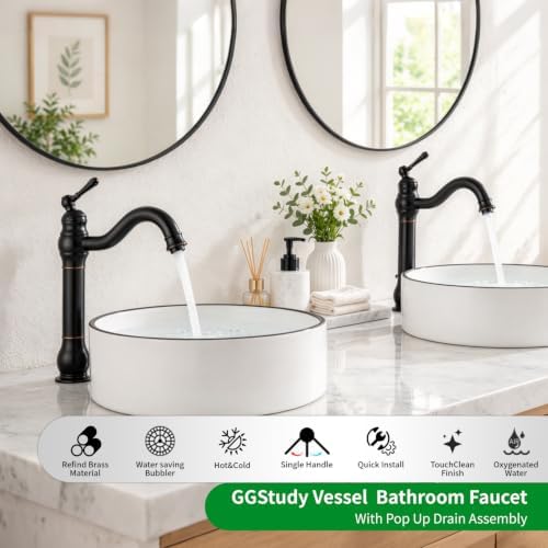 Bathroom Vessel Sink Faucet, Oil Rubbed Bronze - Image 2