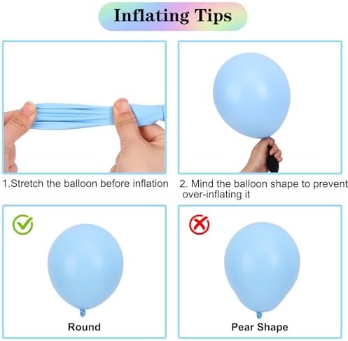 APLANET Pastel Balloons Different Sizes 18 12 10 5 Inch, Latex Party Balloons for Easter Themed Birthday Wedding Baby Shower Party, Grad Anniversary Supplies, Arch Kit Decoration, 150pcs - Image 4