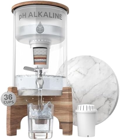 Invigorated Water pH Recharge Glass Alkaline Water Filter Dispenser System by InvigoratedWater