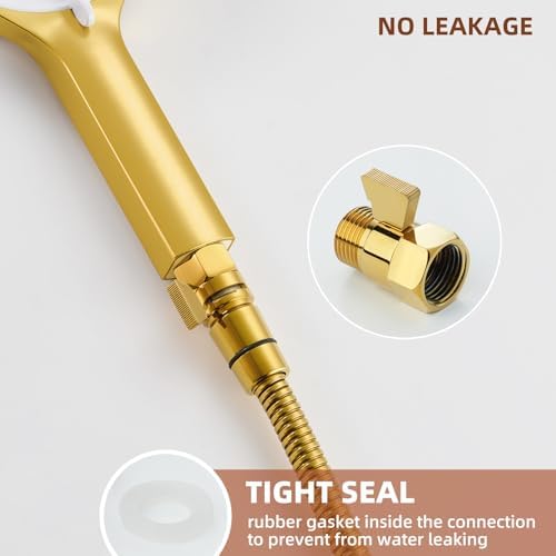 Angle Simple Shower Flow Control Valve, Water Shut Off Valve, Titanium Gold - Image 6