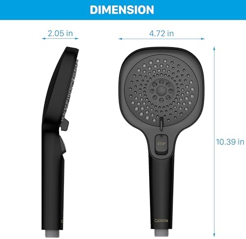 RV Shower Head with Hose and On Off Switch, 3-Spray Camper Water Saving and High Pressure Shower Head with Hose for RV, Camper, Van, Travel Trailer, Motorhome and Boat, Matte Black - Image 6