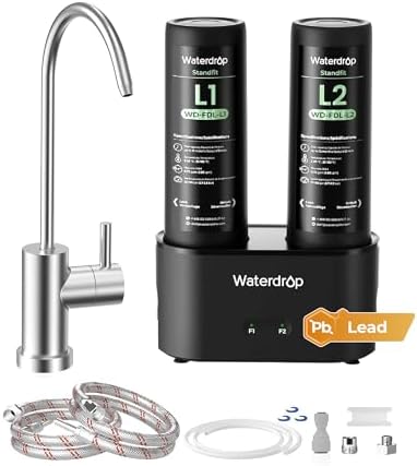 Waterdrop DLG-L Under Sink Water Filter System, Reduces Chlorine Lead by Waterdrop